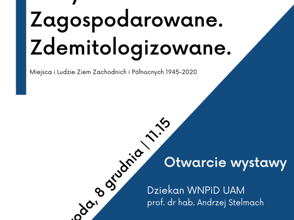 Plakat Wystawa Ziemie Zachodnie i Polnocne wystawa WNPiD 8 grudnia